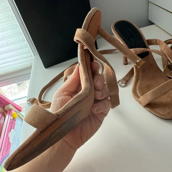 Alexander Wang Tan Suede Heels - Picture 6 of 16